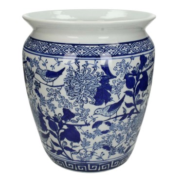 JK Home Décor - Κασπώ Chinoiserie Πορσελάνη 24.5x24.5x28.2cm