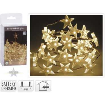JΚ Home Décor - Λαμπάκια Αστεράκια 40LED