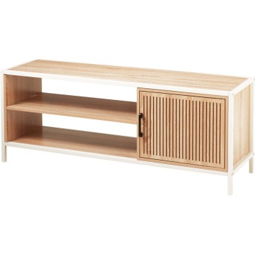 JK Home Décor - Console MDF & Metal White 116x33x45cm