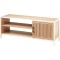 JK Home Décor - Κονσόλα από MDF & Μέταλλο Λευκό 116x33x45cm