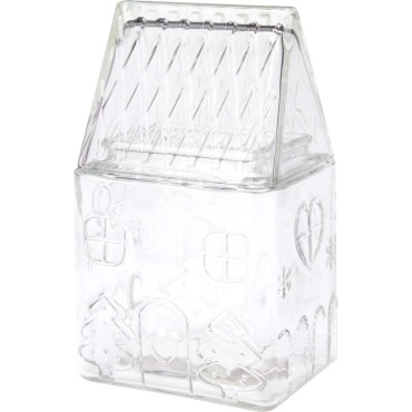 JK Home Décor - Μπισκοτιέρα Gingerbread από Γυαλί 1.5L 13x21cm