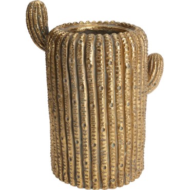 JK Home Décor - Flower Pot Cactus 34cm Gold