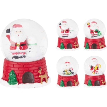 JK Home Décor - Νερόμπαλα Άγιος Βασίλης 5.5x8cm 4Σχδ
