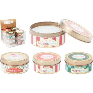 JK Home Décor - Κερί σε Μέταλλο 6x3cm 3Σχδ