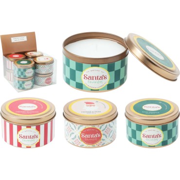 JK Home Décor - Κερί σε Μέταλλο 8x5cm 3Σχδ