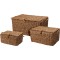 JK Home Décor - Καλάθι από Seagrass 30-50x22-30x15-25cm S/3