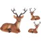 JK Home Décor - Ελάφι Πολυρεζίν 14.5x6cm 2Σχδ