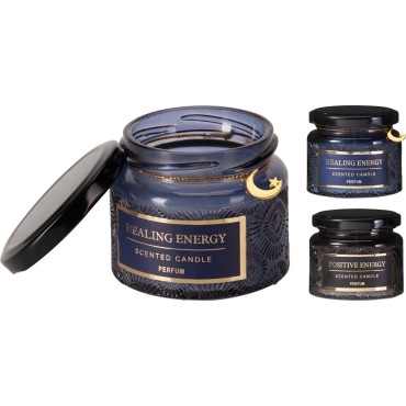 JK Home Décor - Κερί Αρωματικό Healing Energy σε Γυαλί 7x7.5cm 2Σχδ