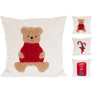 JK Home Décor - Μαξιλάρι Χριστουγέννων 40x40cm 3Σχδ