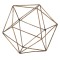 JΚ Home Décor - Stand Διακοσμητικό Μεταλλικό Χρυσό 19x19x22cm