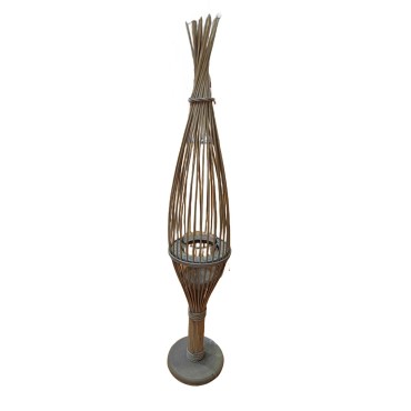 JK Home Décor - Lantern Bamboo Grey 21x130cm