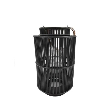JK Home Décor - Lantern Bamboo Black 19x50cm
