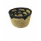 JK Home Décor - Καλάθι Seagrass Φυσικό & Μαύρο 21-29x15-24cm S/3