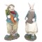 JK Home Décor - Κουνέλια στον Κήπο 13.5x12x31cm S/2
