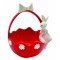 JK Home Décor - Καλάθι Κόκκινο Κεραμικό 17x15x18cm
