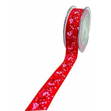 JK Home Décor - Κορδέλα Spring Rabbits Leto Ribbon Κόκκινο 2.5cmx9m