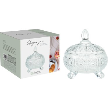 JΚ Home Decor - Ζαχαριέρα Γυάλινη 12x13cm