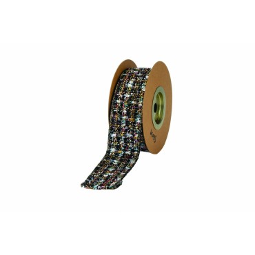 JK Home Décor - Κορδέλα Rustic With Brillante 5.2cmx4.5m Μαύρη
