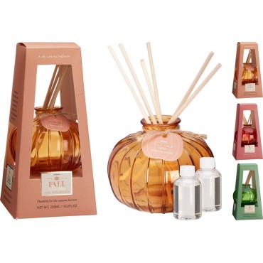 JK Home Décor - Αρωματικό Χώρου Κολοκύθα 100ml 10x8cm 3Σχδ