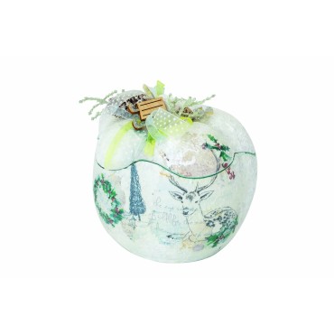 JK Home Décor - Κολοκύθα Ανοιγόμενη Forest Κεραμική 15cm