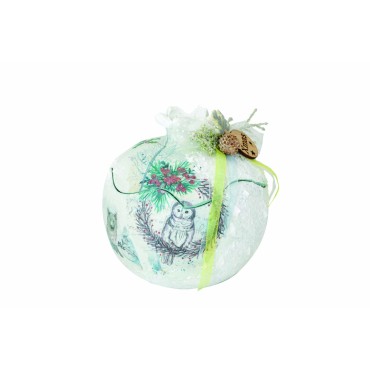 JK Home Décor - Ρόδι Ανοιγόμενο Forest Κεραμικό 13cm