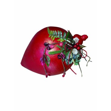 JK Home Décor - Σβούρα Κεραμική Κόκκινη 20cm