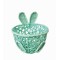 JK Home Décor - Καλάθι από Χαρτί Γαλάζιο 13x13cm