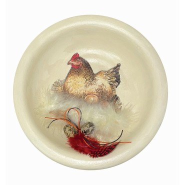 JK Home Décor - Μπωλ με Κοτούλα 21cm