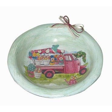 JK Home Décor - Μπωλ με Λουλούδια 21cm