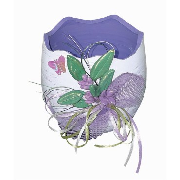 JK Home Décor - Easter Egg Bowl With Easter Flower 10x10cm