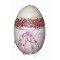 JK Home Décor - Αυγό Ανοιγόμενο με Στεφάνι Λουλουδιών 16cm