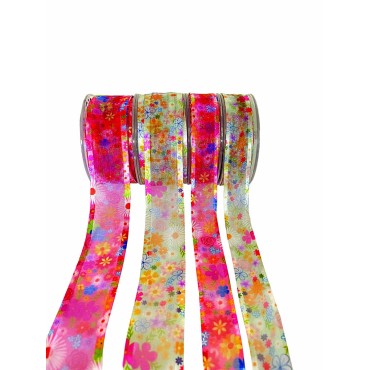 JK Home Décor - Κορδέλα Organdy Bouquet Μπεζ 3.8cmΧ23m