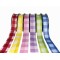 JK Home Décor - Κορδέλα Big Chechers - Linen Πράσινο 2.8cmX9m