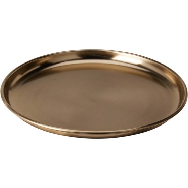 JK Home Décor - Δίσκος από Αλουμίνιο Χρυσό 28x2.5cm