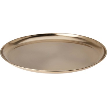 JK Home Décor - Δίσκος από Αλουμίνιο Χρυσό 39x2.5cm