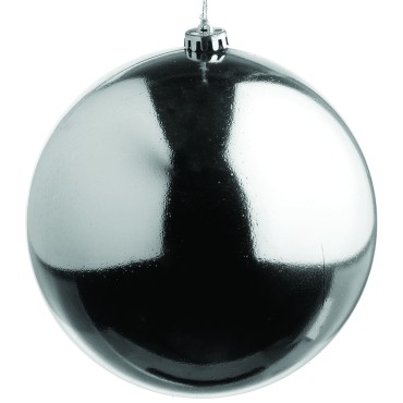 JK Home Décor - Μπάλα Πλαστική Ασημί 30cm