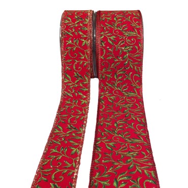 JK Home Décor - Κορδέλα Velluto Con Rami 6.7cm x 9m