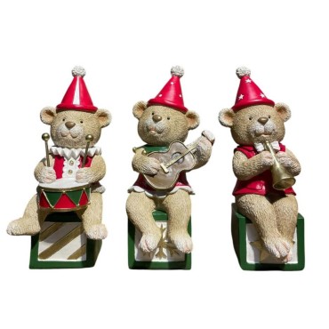 JK Home Décor - Αρκουδάκια σε Κουτί Πολυρεζίν 9.5x9x20cm