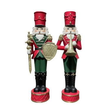 JK Home Décor - Καρυοθραύστης Πολυρεζίν 7.5x25.5cm S/2