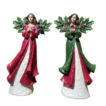 JK Home Décor - Άγγελος Πολυρεζίν 16x11x30.5cm S/2