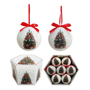 JK Home Décor - Μπάλα Οικολογική σε Κουτί 7.5cm S/14