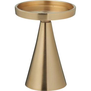 JK Home Décor - Κηροπήγιο από Αλουμίνιο Χρυσό 10x13cm