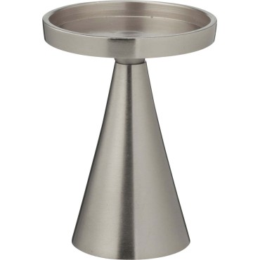 JK Home Décor - Κηροπήγιο από Αλουμίνιο Ασημί 10x13cm