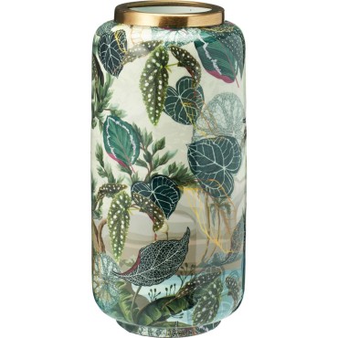 JK Home Décor - Βάζο Ζούγκλα από Μέταλλο 15x30cm