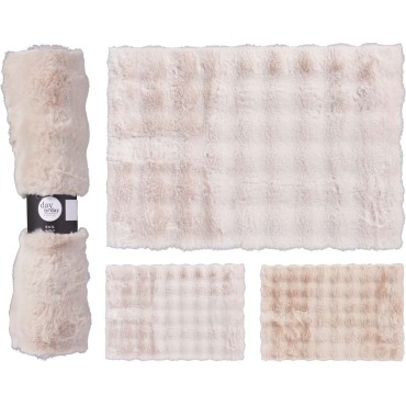 JK Home Décor - Χαλί Γούνα 90x60cm 2Σχδ