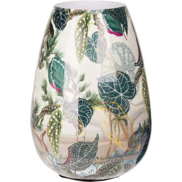 JK Home Décor - Βάζο Ζούγκλα από Μέταλλο 15x20cm