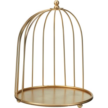 JK Home Décor - Κλουβί Δίσκος Μεταλλικός Χρυσό 20x26cm