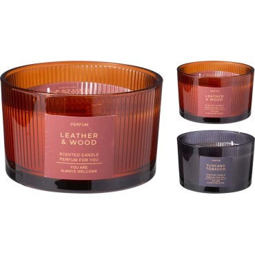 JK Home Décor - Κερί Αρωματικό Perfum σε Γυαλί 13x8cm 2Σχδ