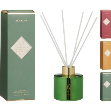JK Home Décor - Αρωματικό Χώρου σε Γυαλί 100ml 7x7cm 2Σχδ