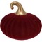 JK Home Décor - Κολοκύθα από Γυαλί με Βελούδο Μπορντό 10x10cm